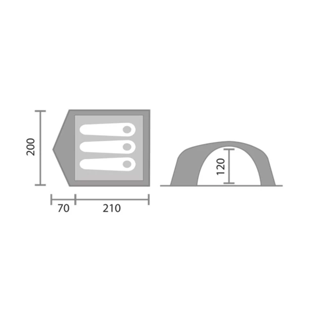 Sátor Yate Tramp - szürke