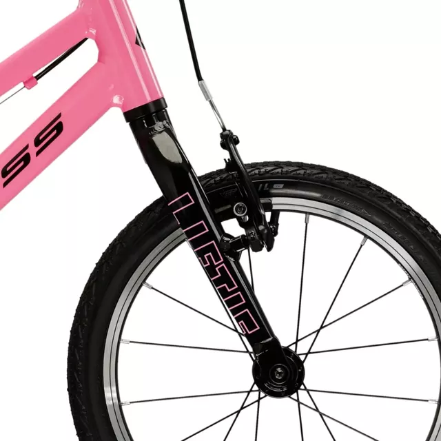 Gyerekkerékpár Kross Liftie 16" Gen 009, VEE RAIL keskeny gumiabroncsok, állítható kormány, féknyerges fék, alumínium váz - zöld / fekete / matt