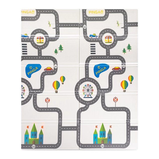 Összehajtható gyerek szőnyeg inSPORTline Michlino 180x160x1,2 cm - Aranyos mackók