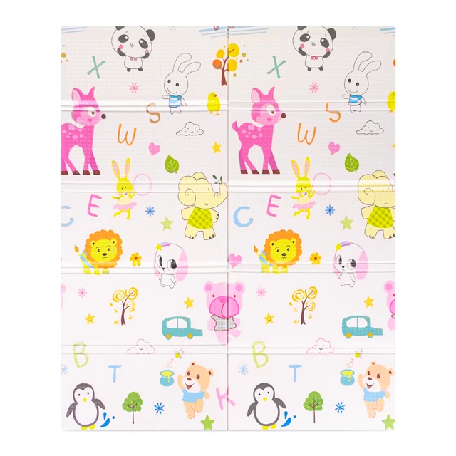 Összehajtható gyerek szőnyeg inSPORTline Michlino 180x160x1,2 cm - Aranyos mackók