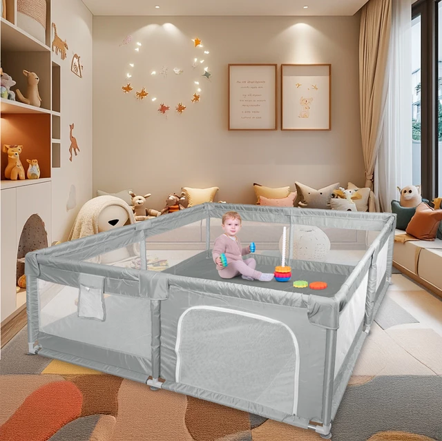 Gyermek járóka inSPORTline Mikusino 180x200x60 cm