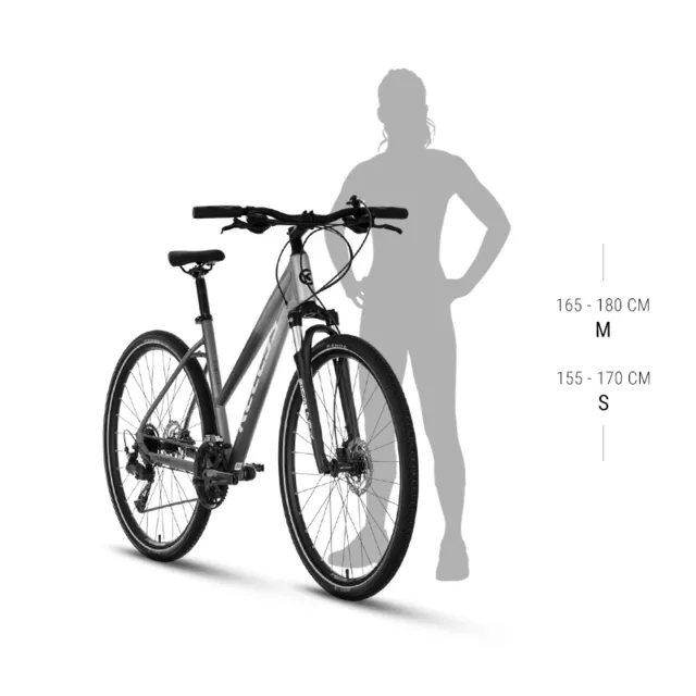 Női cross kerékpár KELLYS PHEEBE 30 28" 2025, Shimano Cues 18 sebességes váltó, SR Suntour rugóvilla