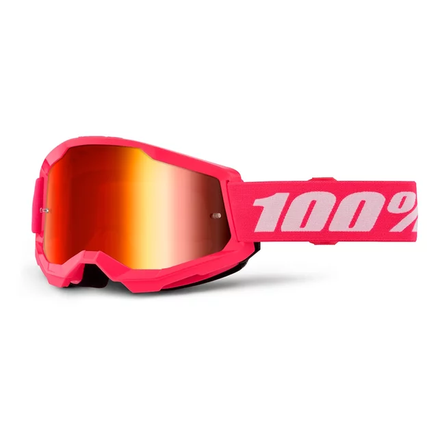 Motocross szemüveg 100% Strata 2 New Mirror, szellőzési technológia, széles látószög, párásodásgátló