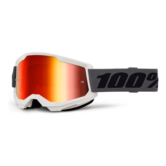 Motocross szemüveg 100% Strata 2 New Mirror, szellőzési technológia, széles látószög, párásodásgátló