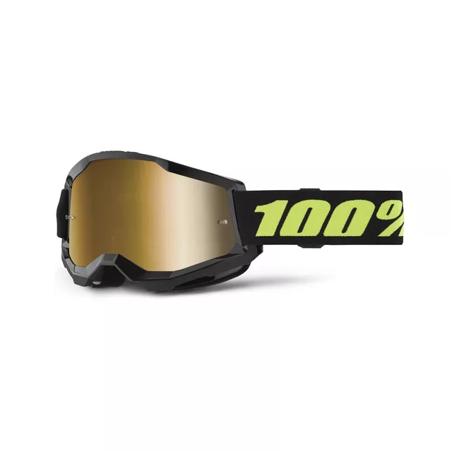 Motocross szemüveg 100% Strata 2 New Mirror, szellőzési technológia, széles látószög, párásodásgátló