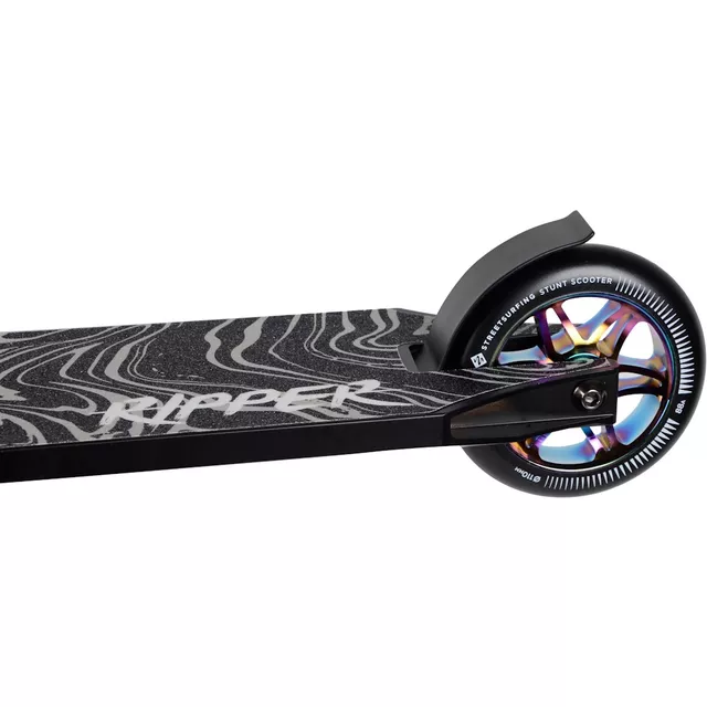 Freestyle roller Street Surfing RIPPER Neo Shadow, masszív kormány, 110 mm széles talplemez, csúszásgátló szalag