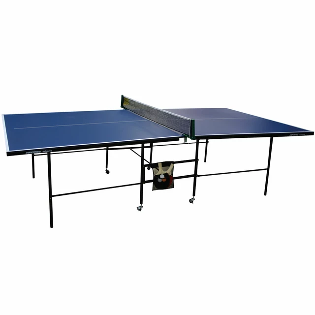 Ping pong asztal inSPORTline EXTREME hálóval, ütókkel és labdákkal - kék