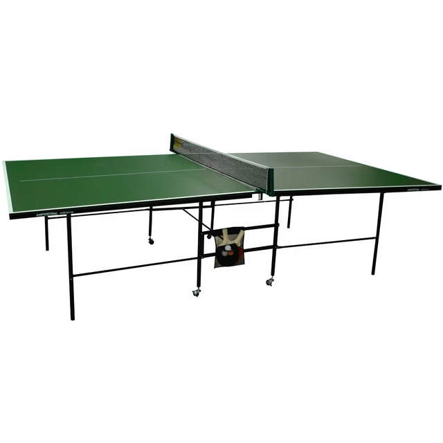 Ping pong asztal inSPORTline EXTREME hálóval, ütókkel és labdákkal - zöld