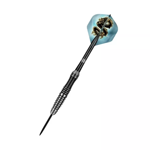 Darts nyílkészlet Shot Value Range Scimitar rozsdamentes acél/sárgaréz, 3 db, bordázott test, darts-karbantartó szerszám