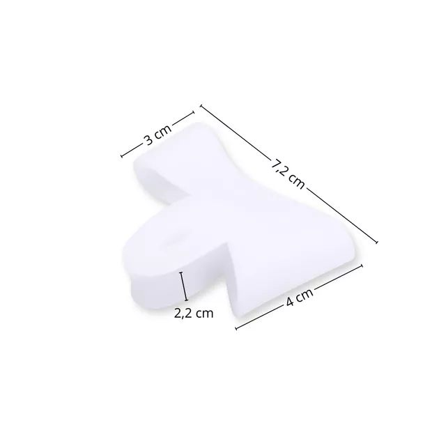 Lábujjelválasztó inSPORTline Tosebo 2 db, szilikon anyag, megakadályozza az ujjak súrlódását, univerzális méret