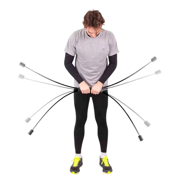 Erősítő rúd inSPORTline Flexi Bar Easy - fekete