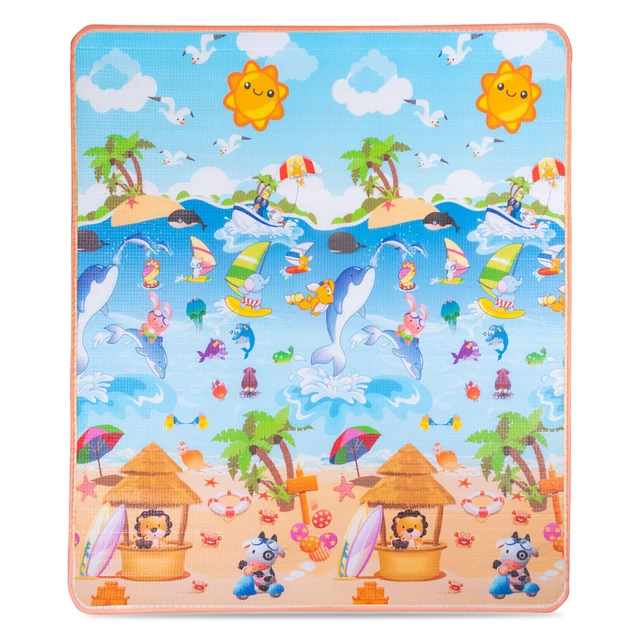 Feltekerhető gyerekszőnyeg inSPORTline Lhotino 150x180x1,5 cm - Állatok a tengerparton
