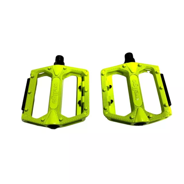 Pedál Crussis Wellgo - lila - lime