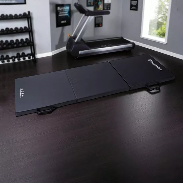 Összehajtható gimnasztikai szőnyeg inSPORTline Trifold 195x90x5 cm - barna