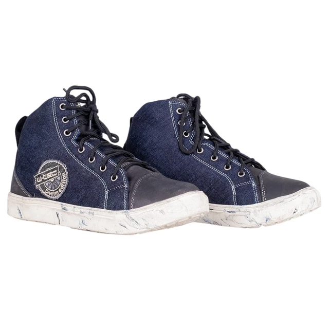 Motoros cipő W-TEC Denimo - kék