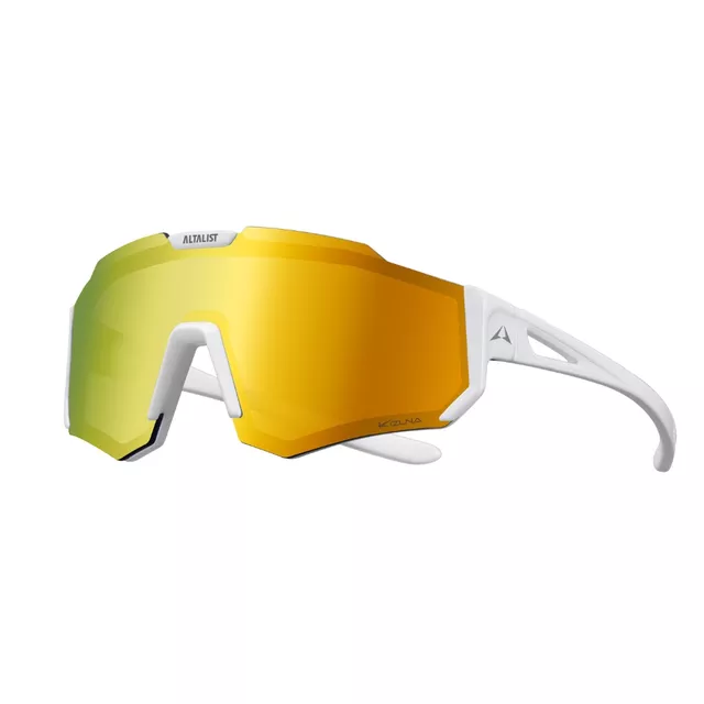 Gyermek napszemüveg Altalist Kizuna Kids - fehér narancssárga üveggel