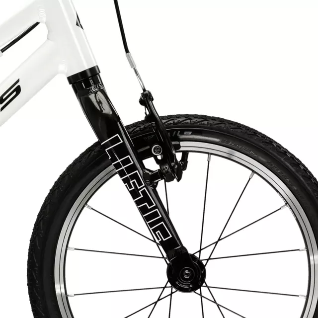 Gyerekkerékpár Kross Liftie 16" Gen 009, VEE RAIL keskeny gumiabroncsok, állítható kormány, féknyerges fék, alumínium váz - zöld / fekete / matt