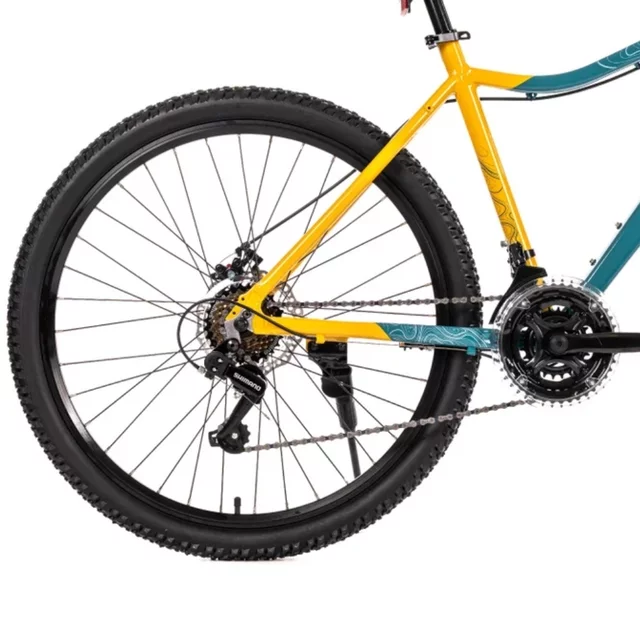 Junior hegyi kerékpár Olpran Strix 26", 140-155 cm, teleszkópos villa, könnyű alumínium váz, 21 fokozatú Shimano váltórendszer