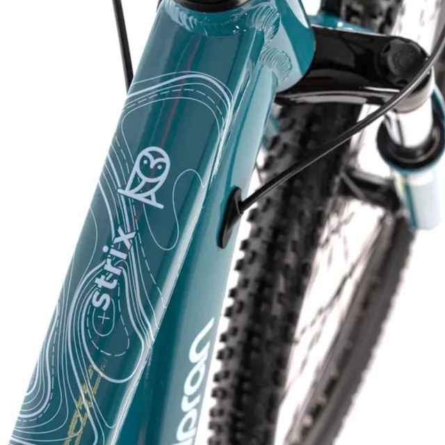 Junior hegyi kerékpár Olpran Strix 26", 140-155 cm, teleszkópos villa, könnyű alumínium váz, 21 fokozatú Shimano váltórendszer