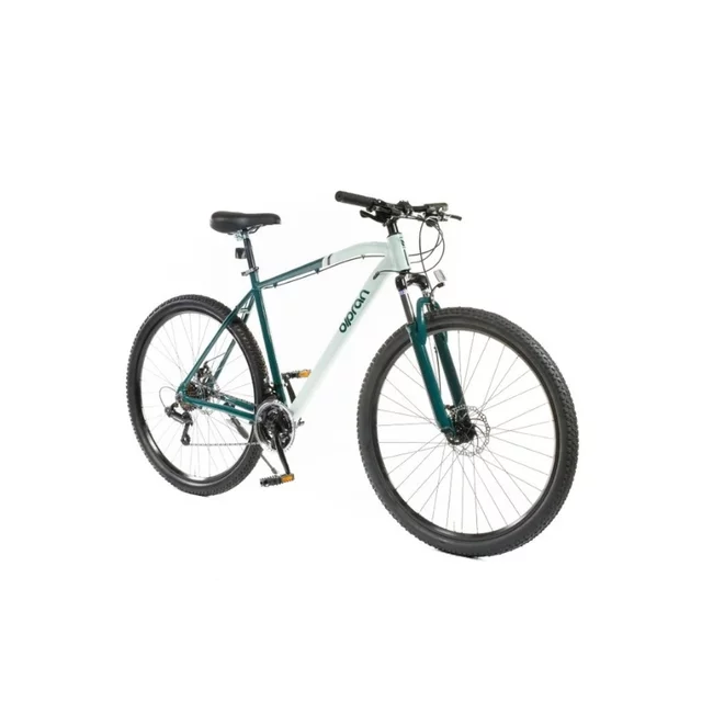 Férfi hegyikerékpár Olpran ASTACUS Man 29", könnyű alumínium váz, Shimano alkatrészek, 21 fokozat, Shimano hátsó váltó, 160 mm-es tárcsák - sötétpiros/fekete