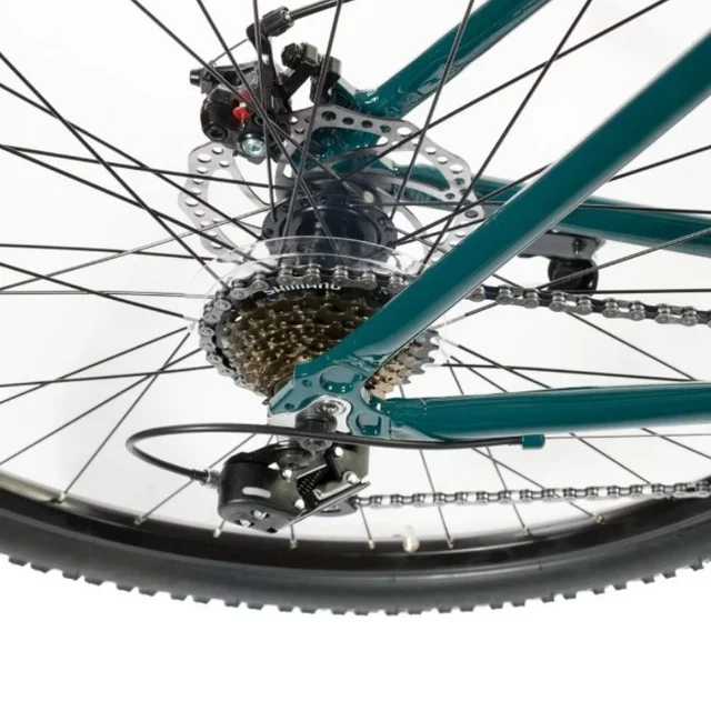 Férfi hegyikerékpár Olpran ASTACUS Man 29", könnyű alumínium váz, Shimano alkatrészek, 21 fokozat, Shimano hátsó váltó, 160 mm-es tárcsák - sötétpiros/fekete