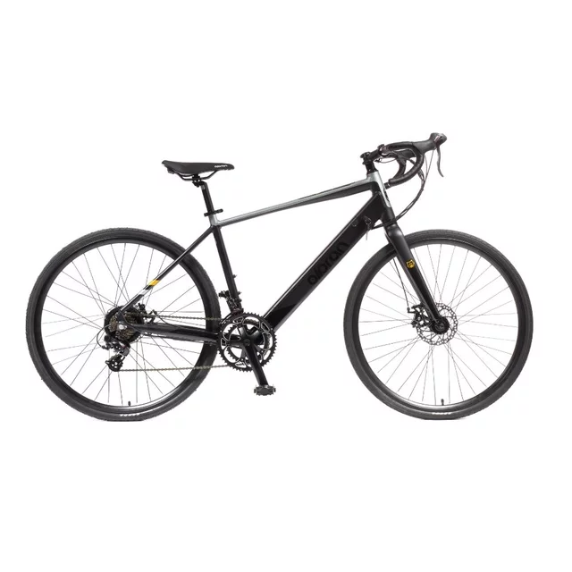 Gravel elektromos kerékpár Olpran e-Gravel 28" 360Wh - 2026-os modell, hatótávolság akár 90 km, Jabo 100SX hátsó motor, Kenda 700x38C gumiabroncsok - szürke/fekete - szürke/fekete