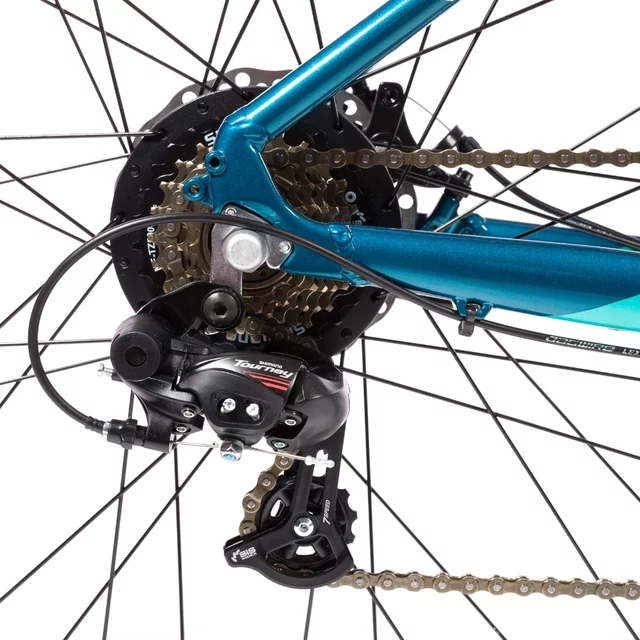 Gravel elektromos kerékpár Olpran e-Gravel 28" 360Wh - 2026-os modell, hatótávolság akár 90 km, Jabo 100SX hátsó motor, Kenda 700x38C gumiabroncsok - szürke/fekete