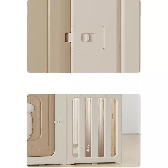 Gyerek műanyag járóka inSPORTline Doorino 150x180x100 cm