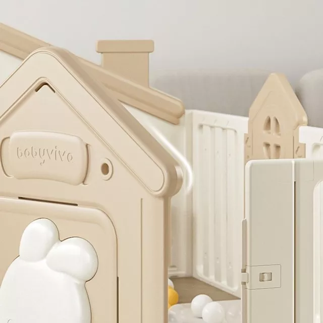 Gyerek műanyag járóka inSPORTline Doorino 150x180x100 cm