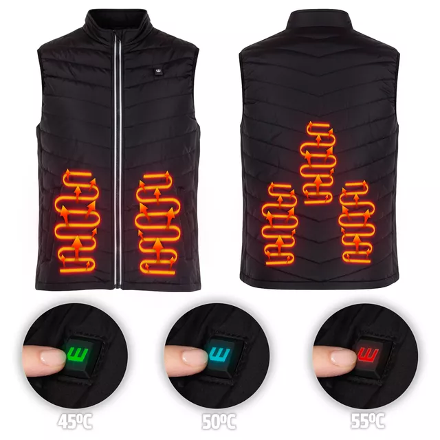 Férfi fűthető mellény W-TEC HEATstem - fekete