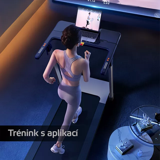 Futópad inSPORTline ZenRun 20, 2.5LE, gyaloglás-futás, max 120kg, elektromos, súly 58kg, méret 160x77x18cm, 14.8km/ó, 18 dőlésszög fokozat