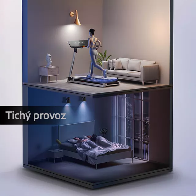 Futópad inSPORTline ZenRun 20, 2.5LE, gyaloglás-futás, max 120kg, elektromos, súly 58kg, méret 160x77x18cm, 14.8km/ó, 18 dőlésszög fokozat