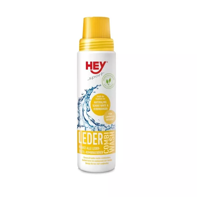 Bőr és textíl tisztító HEY Sport Leather Combi Wash 250 ml