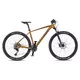 Hegyikerékpár 4EVER Firetrack 29'' 10.0, shimano tárcsafék, 29-es kerekek, 22 sebességfokozat, Schwalbe gumiabroncsok - gyöngyház fekete / hologram - sötét arany / vas