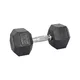 Hatszögletű súlyzó inSPORTline Hexsteel 15 kg, ergonomikus csúszásmentes fogantyú, modern design, precíz kivitelezés