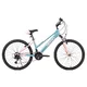 Könnyű junior kerékpár Olpran Formica 24" - 2026-os modell, 135-155 cm, 13,9 kg, 18 sebességes Shimano váltórendszer, Hi-Ten acél váz, 24"-es kerekek - fekete / rózsaszín - szürkészöld/rózsaszín