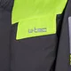 Motoros esőkabát  W-TEC Igava, laza illeszkedés, YKK cipzárak, tépőzárral állítható, Visionight fényvisszaverő elemek, légáteresztő hálós bélés - fekete-fluo zöld