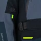 Motoros kabát W-TEC Modock, víz- és szélálló, kivehető CE protektorok EN1621-1, rugalmas panelek, háromrétegű - fekete-kék-fluoreszkáló sárga