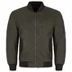 Motoros kabát W-TEC Caravago, rugalmas kötött szegélyek, hátvédő előkészítés, pánt a felakasztáshoz - zöld