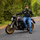 Férfi motoros farmer W-TEC Arikaro, levehető CE protektorok, aramidszálas megerősítés, AirVent rendszer - fekete