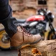 Motoros csizma W-TEC Colton, kivágás a maximális mobilitás érdekében, kis szellőzőnyílás, bokavédelem, megerősített orr- és sarokrész, dupla varrás - barna