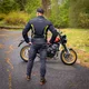 Férfi motoros farmer W-TEC Biterillo Evo, sztreccs panelek, rugalmas anyag, hálós bélés, aramidszál erősítés - fekete
