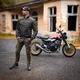 Motoros kabát W-TEC Caravago, rugalmas kötött szegélyek, hátvédő előkészítés, pánt a felakasztáshoz