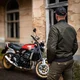 Motoros kabát W-TEC Caravago, rugalmas kötött szegélyek, hátvédő előkészítés, pánt a felakasztáshoz