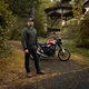Férfi motoros farmer W-TEC Arikaro, levehető CE protektorok, aramidszálas megerősítés, AirVent rendszer - fekete