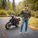 Motoros kabát W-TEC Caravago, rugalmas kötött szegélyek, hátvédő előkészítés, pánt a felakasztáshoz