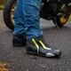 Motoros csizma W-TEC GlamCE, dupla varratok, sarok- és bokavédelem, bordázott panel, habszivacs bélés, légáteresztő AirMesh belső háló - fekete-fluor sárga