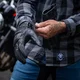 Motoros kesztyű W-TEC Gabello, rugalmas, puha anyag, habszivacs védőpanel rendszer, dupla réteg, kényelmes belső bélés, szellőzés - fekete
