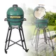 Kerámia kamado grill inSPORTline Pasionato 16", faszenes, kerámia, 116cm magas, BBQ grill, hőmérő, bomba izek, alacsony szénfogyasztás, kamado grill