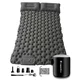 Felfújható kétszemélyes matrac inSPORTline Faustea mini pumpával 192x125x8 cm, alacsony súly, kompakt méretek, hatékony szigetelés, beépített pumpa